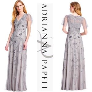 Adrianna Papell flirty sleeve